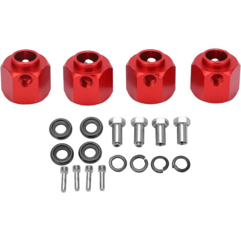 Roter 10-mm-Radabstandshalteradapter für Traxxas 1/10 RC-Fahrzeuge (1/5)