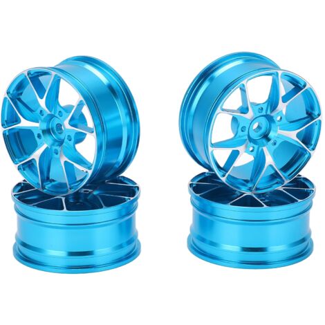 Stück verschleißfeste RC-Naben aus Aluminiumlegierung für ferngesteuerte Autos im Maßstab 1:10 – Blaues Autozubehör (1/5)