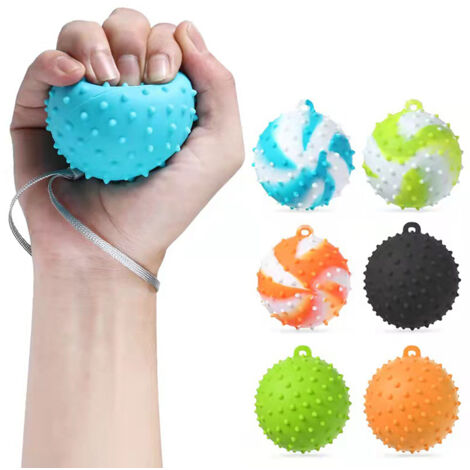 Fitness-Stressball – Massageball für Handübungen und Entspannung – Sportgerät, Farbe zufällig