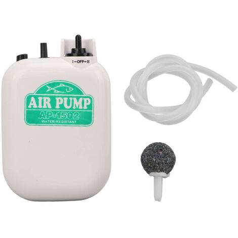 Tragbare und geräuscharme, batteriebetriebene Aquarium-Luftpumpe mit Steinrohr zur Belüftung kleiner Aquarien, ideal für das Angeln im Freien.