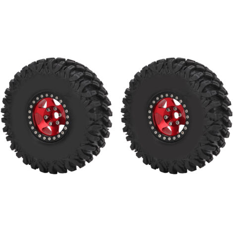 Stück 120-mm-Felgen für 1/10 RC-Cars Axial SCX10 D90 F350, Rot und Schwarz (1/5)