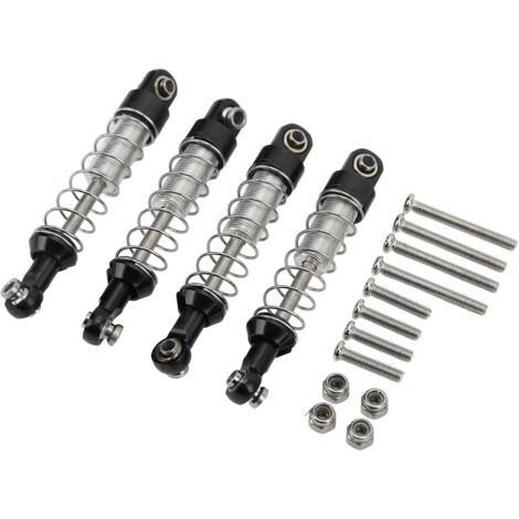 Paar 60-mm-Stoßdämpfer aus Aluminiumlegierung für WPL C14 C24 MN D90 99S RC-Modelle – Schwarze Modifikationsteile (1/5)