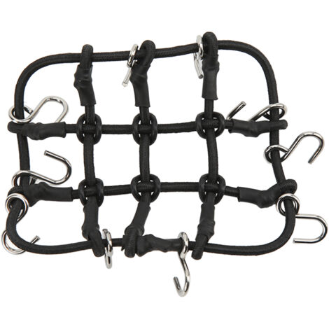 Gepäckträgernetz aus Edelstahlimitat für Xiaomi Jimny RC-Autos, Schwarz (1/5)