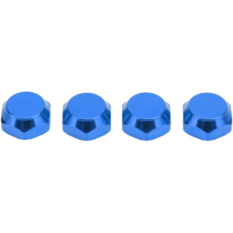 Stück 1/8 RC Sechskant-Radnabenmuttern 17 mm, leicht und wasserdicht, aus Aluminium für Radadapter – Blau (1/5)