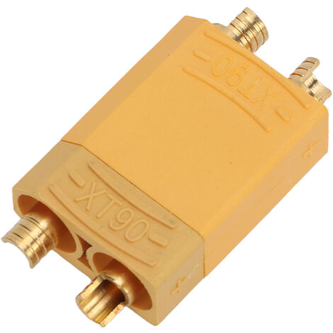 Gelber XT90-Stecker, wiederverwendbarer Stecker und Buchse für Akkus und Regler (1/5)