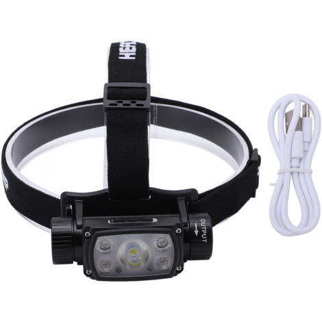 Verstellbare Stirnlampe, wasserdicht (IPX4), magnetischer USB-C-Ladeanschluss, mehrere Modi, Stirnlampen-Taschenlampe (1/5)