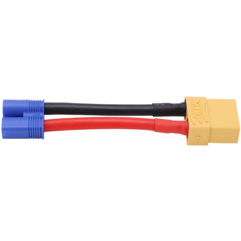 XT90 Stecker auf Deans T Buchse Hochvoltstecker Adapter Lade Kabel LiPo Akku eBa XT90 Stecker auf Deans T Buchse Hochvoltstecker Adapter Lade Kabel LiPo Akku eBa