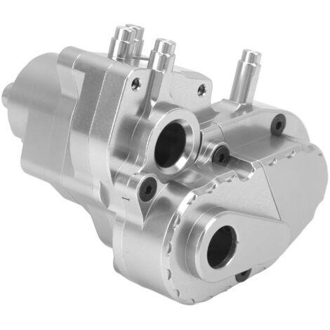 Komplettes Getriebegehäuse aus Aluminiumlegierung für Axial Capra 1.9 UTB, silberner Gehäusedeckel (1/5)