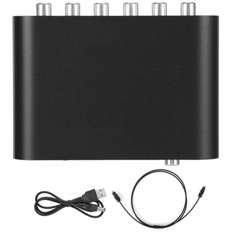 5.1 optischer Audiodecoder mit DTS und Dolby Digital, Koaxial-/RCA-Konvertierung für Heimkino