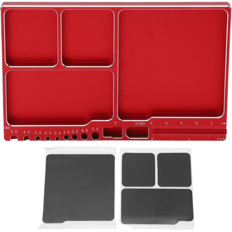 Magnetische Schraubenablage aus Aluminiumlegierung, ideal für die Reparatur von Modellbausätzen und zur Fixierung von Metallteilen. (1/5)