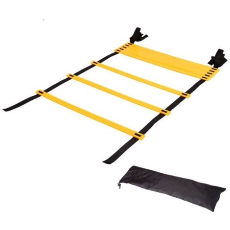 m lange Nylon-Agility-Leiter mit 8 verstellbaren Sprossen für Schnelligkeits- und Koordinationstraining