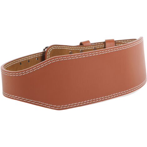 Gewichthebergürtel für Herren, ideal für Kreuzheben, Kniebeugen und zum Schutz beim Sport, braune Farbe. (1/5)