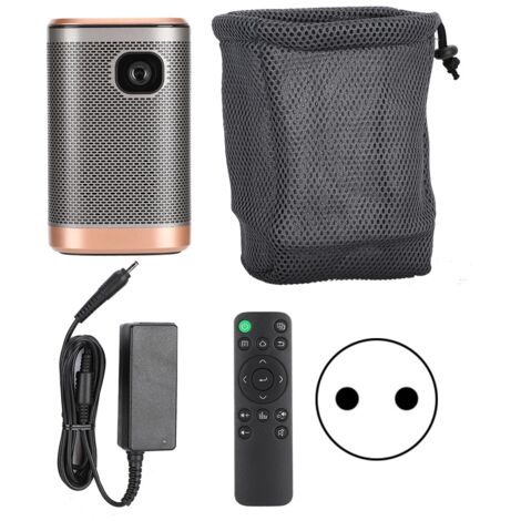 Mini-WLAN-Projektor für Heimkino, Bildschirmspiegelungsgerät (110–240 V), EU-kompatibel