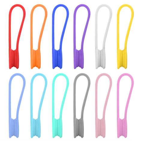 Universeller magnetischer Kabelhalter mit Klemme und Verriegelungsclip – 12 Farben