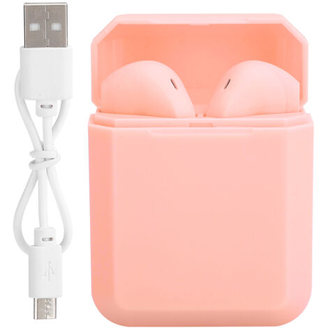 Bluetooth-Stereo-Kopfhörer mit Geräuschunterdrückung, Touch-Steuerung, wasserdicht, schweißresistent, True Wireless Stereo (TWS) Ohrhörer, Pink (1/5)