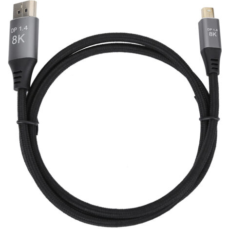 Mini DisplayPort auf DisplayPort 1.4 Adapter, 8K High Definition Kabel, 1 Meter (3,3 Fuß) lang, für Mini DP Anschluss. (1/5)