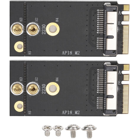 2-teiliger Adapter für BCM94360CS2/BCM943602CS WLAN-Netzwerkkarte, kompatibel mit OS X zu NGFF-Schnittstelle (1/5)