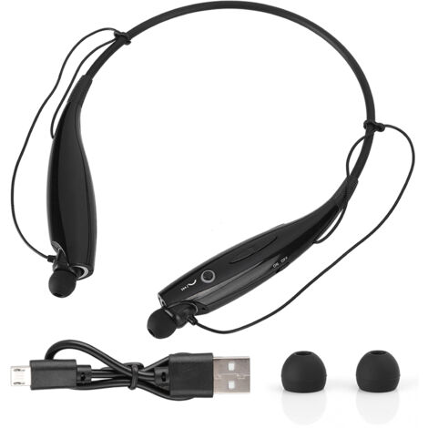 Kabellose Bluetooth-Sportkopfhörer mit Geräuschunterdrückung, einziehbares, tragbares Stereo-Headset für körperliche Aktivitäten (1/5)