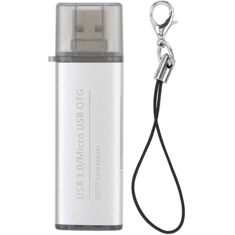 ADS-102 Kompakter USB 3.0 OTG Micro-USB-Kartenleser für Multimedia-Speicherkarten (1/5)