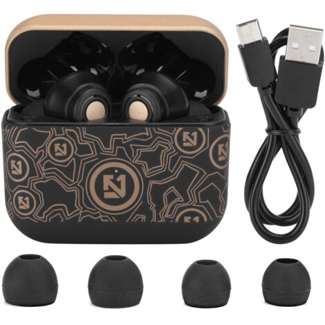 TS100 Schweißresistenter Bluetooth 5.0 Sportkopfhörer mit integriertem Mikrofon und HiFi-Stereo-Sound – Schwarz (1/5)