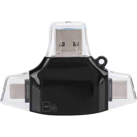 4-in-1 OTG-Kartenleser für iPhone, kompatibel mit Speicherkarten und Mobilgeräten (1/5)