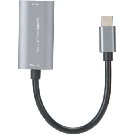 USB-C HDMI zu USB-C 4K 1080P Videoaufnahmekarte für Live-Gaming-Streaming, Silber, Z29A, treiberlos (1/5)