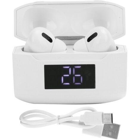 Air3 Kabelloser Bluetooth 5.1-Kopfhörer mit Digitalanzeige, wasserdicht, HiFi-Stereo – Weiß (1/5)
