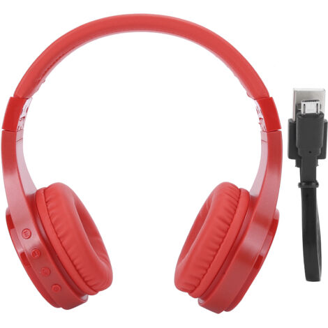 Kabelloser Bluetooth-Kopfhörer im Kopfbügel-Design mit Speicherkartenhalter und Stereo-Ohrhörern (1/5)