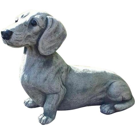 Realistische Hundestatue aus Kunstharz für den Garten, Geschenkidee für Tierliebhaber und Außendekoration (1/5)