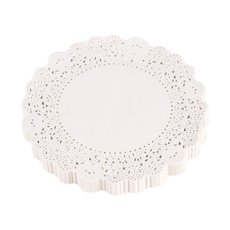 180 dekorative, ausgeschnittene Papieruntersetzer für Kuchen, Hochzeiten und Partys, 26,7 cm (10,5 Zoll) (1/5)