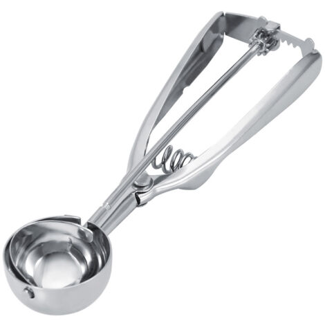 Eiskugelportionierer aus Edelstahl mit Auslöser – 4 cm Durchmesser (1/5)