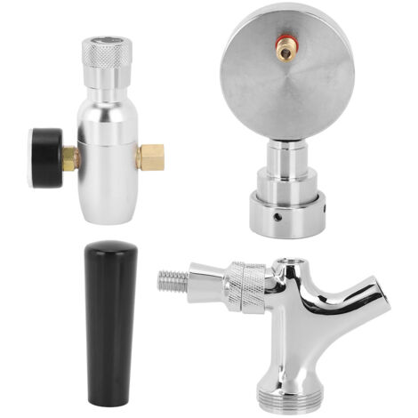 Bierdeckelspender mit verstellbarem Zapfhahn und Manometer für 2-Liter-/3,6-Liter-Fässer – US-Standard-Zubehörset (1/5)