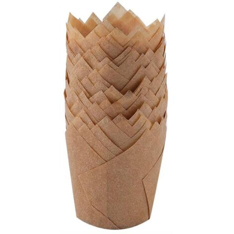 150 Mini-Tulpen-Backförmchen, Cupcake- und Muffinformen für Hochzeiten, Geburtstage und Partys (1/5)