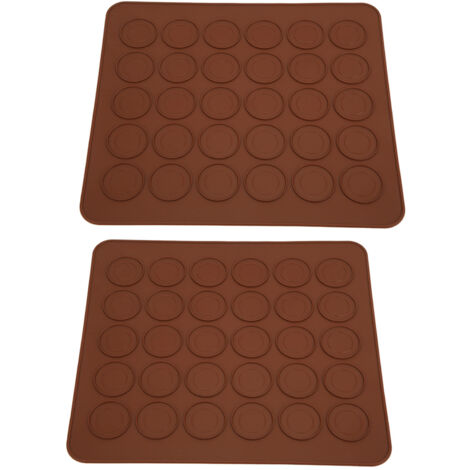 2-teilige Antihaft-Silikon-Backmatte für Macarons, 30 Mulden, Backzubehör (1/5)