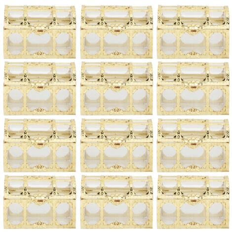Goldene Bonboniere, 7 cm, 12 Stück, für Hochzeiten, Partys, Geschenke und Dekorationen (1/5)