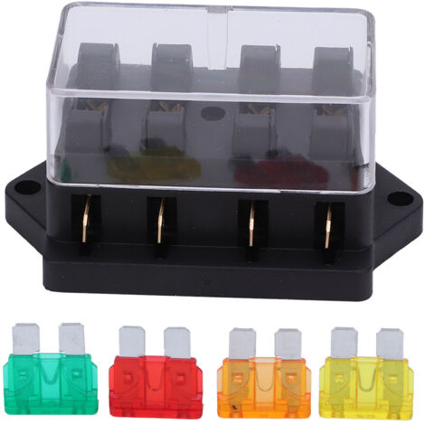 Wasserdichter 4-Wege-Sicherungskasten für Auto, Boot, 12V-24V (1/5)