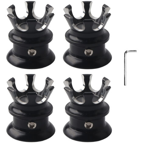 Motorschraubenabdeckungen für Harley-Davidson XL883, Big Twin 1340 Evo und Twin Cam - 4er-Set (Schwarz/Weiß) (1/5)