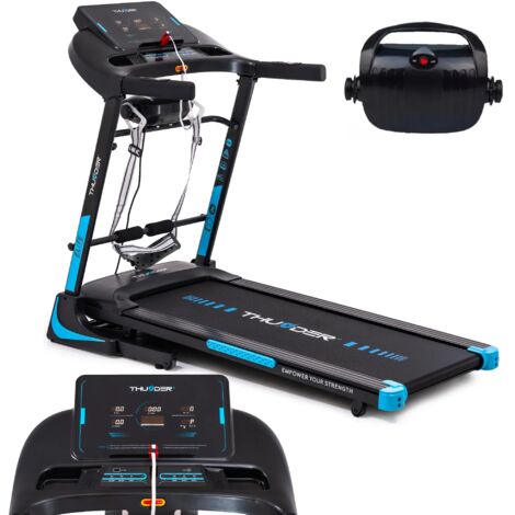 tapis da corsa elettrico pieghevole ELITE-DS-NERO 22km/h Schermo LCD USB AUX altoparlante peso massimo 160kg