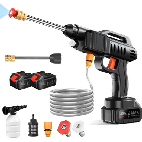 Lave-pression électrique sans fil 50Bar, pistolet à eau avec 2 batteries Makita