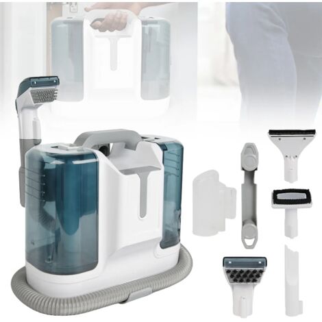 Nettoyeur textile portable 450W pulvérisation et aspiration intégrées pour tapis canapé sol et décoration intérieure (1/5)