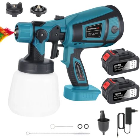 Pulvérisateur électrique sans fil 900ML, pistolet peinture portable puissant pour voiture, meubles et métal