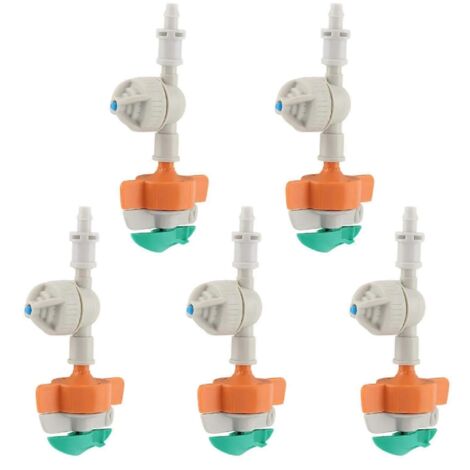 Ensemble d'arroseurs rotatifs avec 5 pièces et pulvérisateur suspendu anti-goutte, arroseur de jardin, micro-irrigation de jardin (1/2)