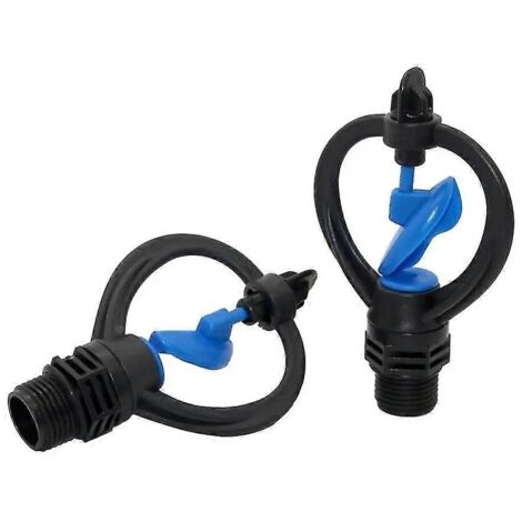 Lot de 40 arroseurs papillon rotatifs avec filetage mâle 1/2 pouce pour l'irrigation de jardin, les pulvérisateurs de serre et les accessoires d'irrigation (1/2)