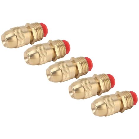 Buse de pulvérisation avec filetage mâle G1/2, lot de 10, tête de pulvérisation pour l'arrosage du jardin, diffuseur réglable, format compact. (1/2)
