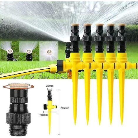 Tête de pulvérisation rotative à 360°, buse de pulvérisation à refroidissement automatique, système d'irrigation pour pelouse et jardin SNNGV (1/2)
