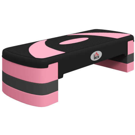 Stepper d'aérobic réglable en hauteur, capacité de charge de 150 kg, 3 niveaux (10/15/20 cm) pour le fitness et l'entraînement à domicile (1/5)
