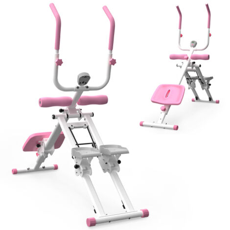 Stepper et appareil d'entraînement abdominal 2-en-1 – Appareil multifonction pliable pour un entraînement complet du corps à domicile (1/5)