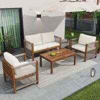 Ensembles de détente, ensembles de mobilier de jardin avec coussins confortables, ensembles de sièges, ensembles de mobilier de terrasse, pour l'extérieur, ensembles de tables et de chaises