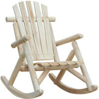 Fauteuil à bascule, fauteuil oscillant, chaise de jardin à bascule, fauteuil de détente, bois de sapin naturel