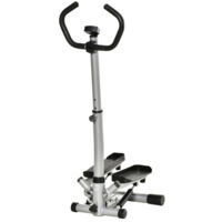 Stepper d'appartement avec poignées pour l'entraînement des jambes et des fessiers, écran LCD, vitesse réglable